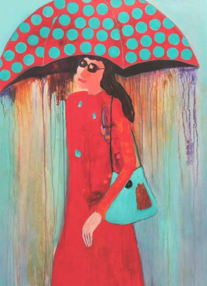 Sunshine Showers 40x30"