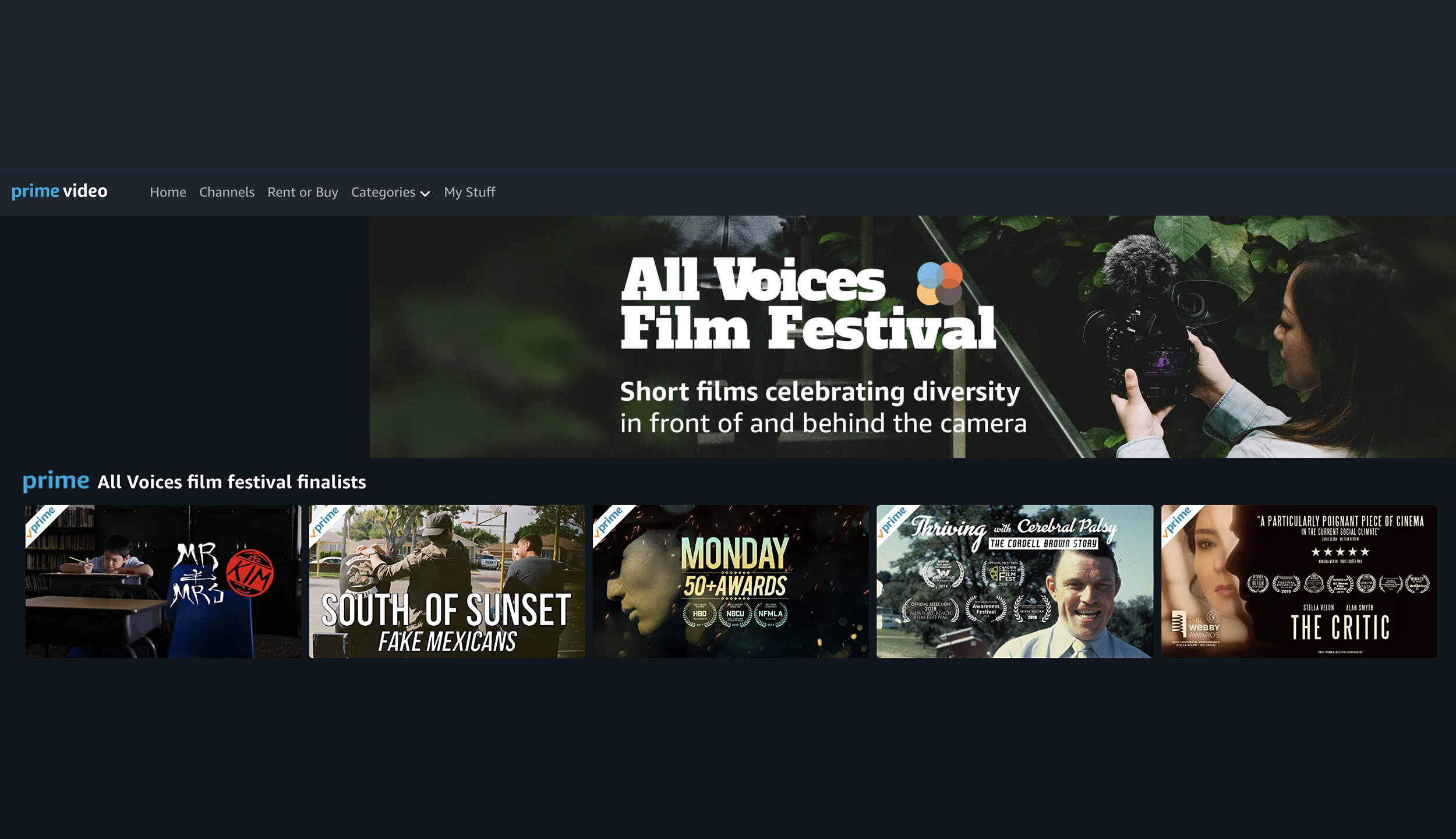  Winners of 2019 Amazon All Voices Film Festival   amazon.com/allvoices  