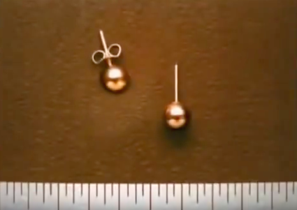 Robin Samsoe’s earrings (source: The Killing Game Documentary)