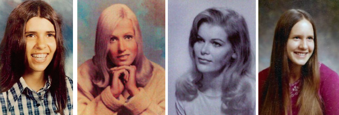 Left to right: Jill Barcomb (18), Georgia Wixted (27), Charlotte Lamb (32), Jill Parenteau (21)