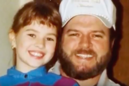 Shanda and her dad, Steve (source: Youtube)