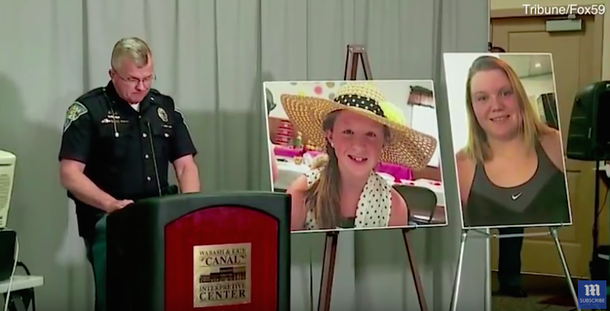 Monday’s press conference given by Superintendent Douglas Carter of the ISP (source: Daily Mail)