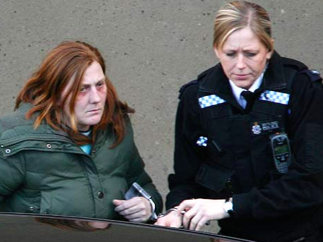 Karen Matthews is arrested (source: The Daily Mail)