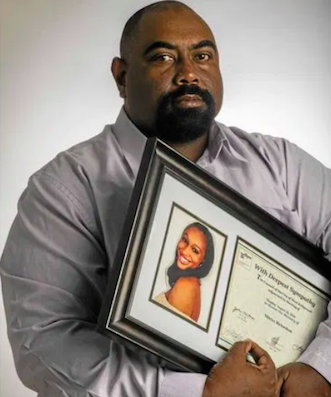 Michael Richardson continues to seek justice for Mitrice (source: LA Daily News)
