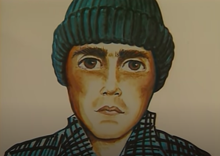 The composite sketch of the suspect in the murders of Danny Joe Eberle and Christopher Walden (source: Youtube)