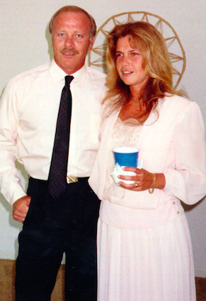 Chandler and Debra on their wedding day (source: Tampa Bay Times)