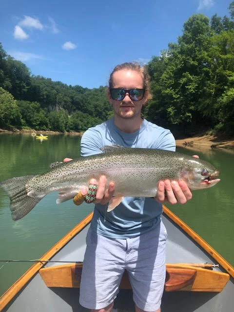  CALEB WONN WITH AN OLD RIVER WARRIOR  