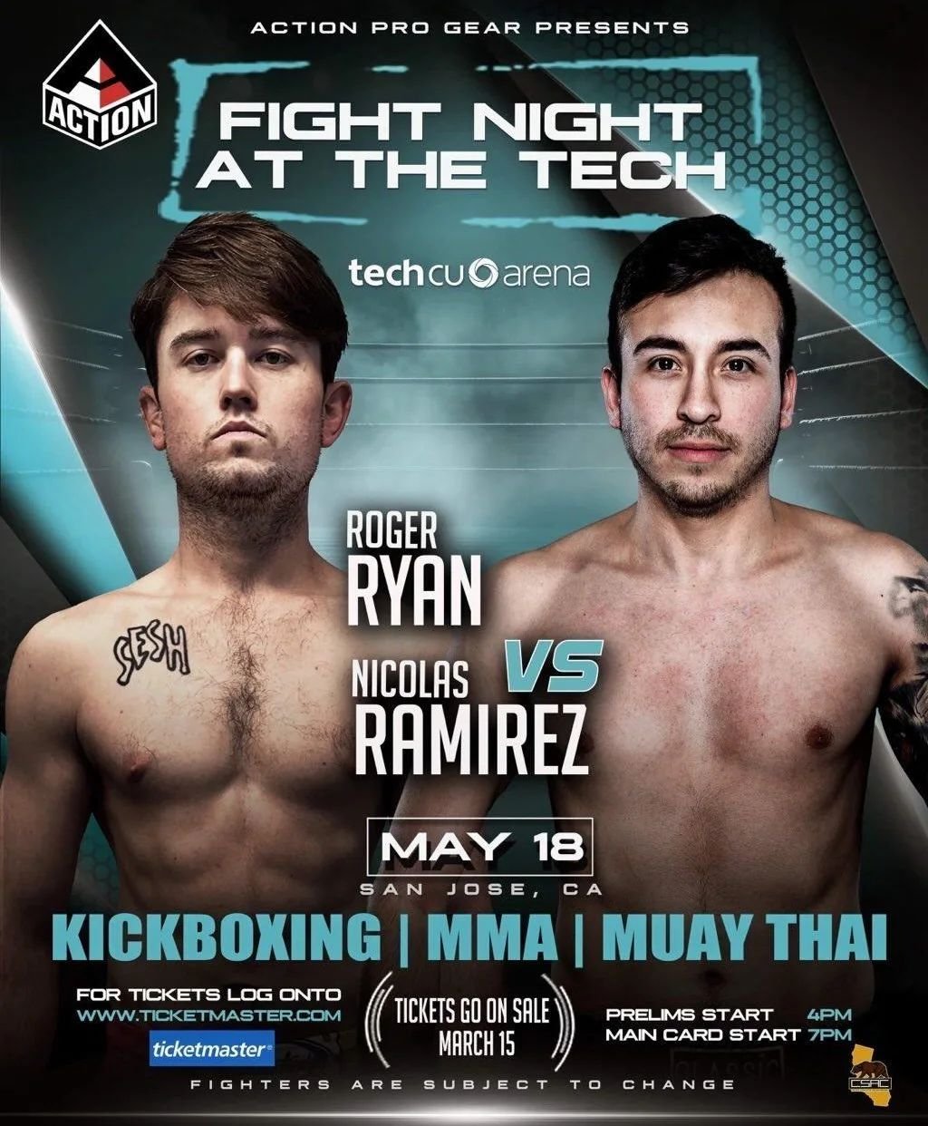 Next up! 

@rogerryan415 is having his 2nd amateur bout on @fightnightatthetech in San Jose May 18th.

Tickets available through the link in Rogers bio.
Come down and support the team and this show. 

The more support we get the better options we hav