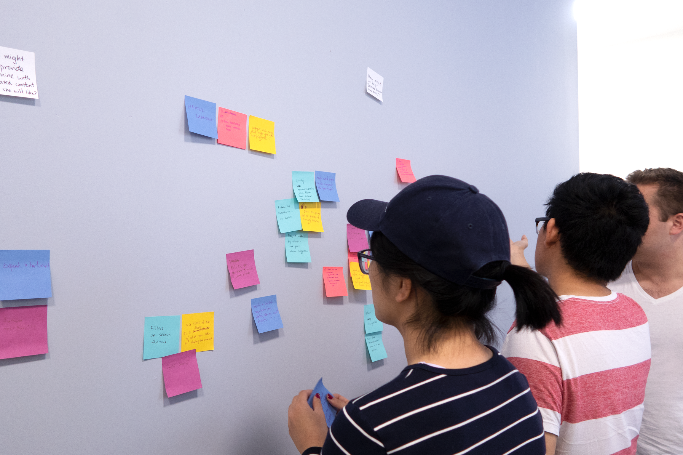 Group brainstorming in progress.