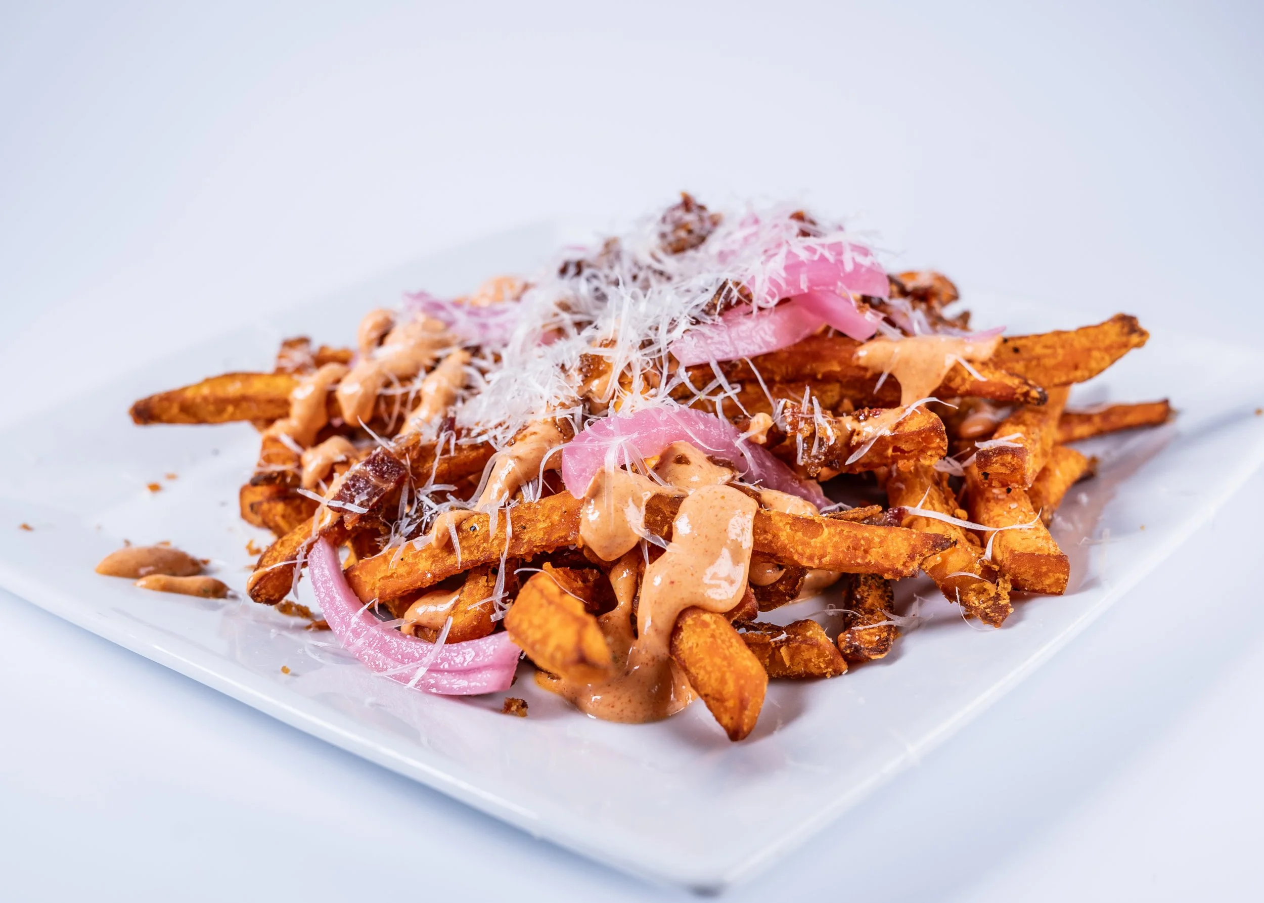 LOADED SWEET POTATO FRIES