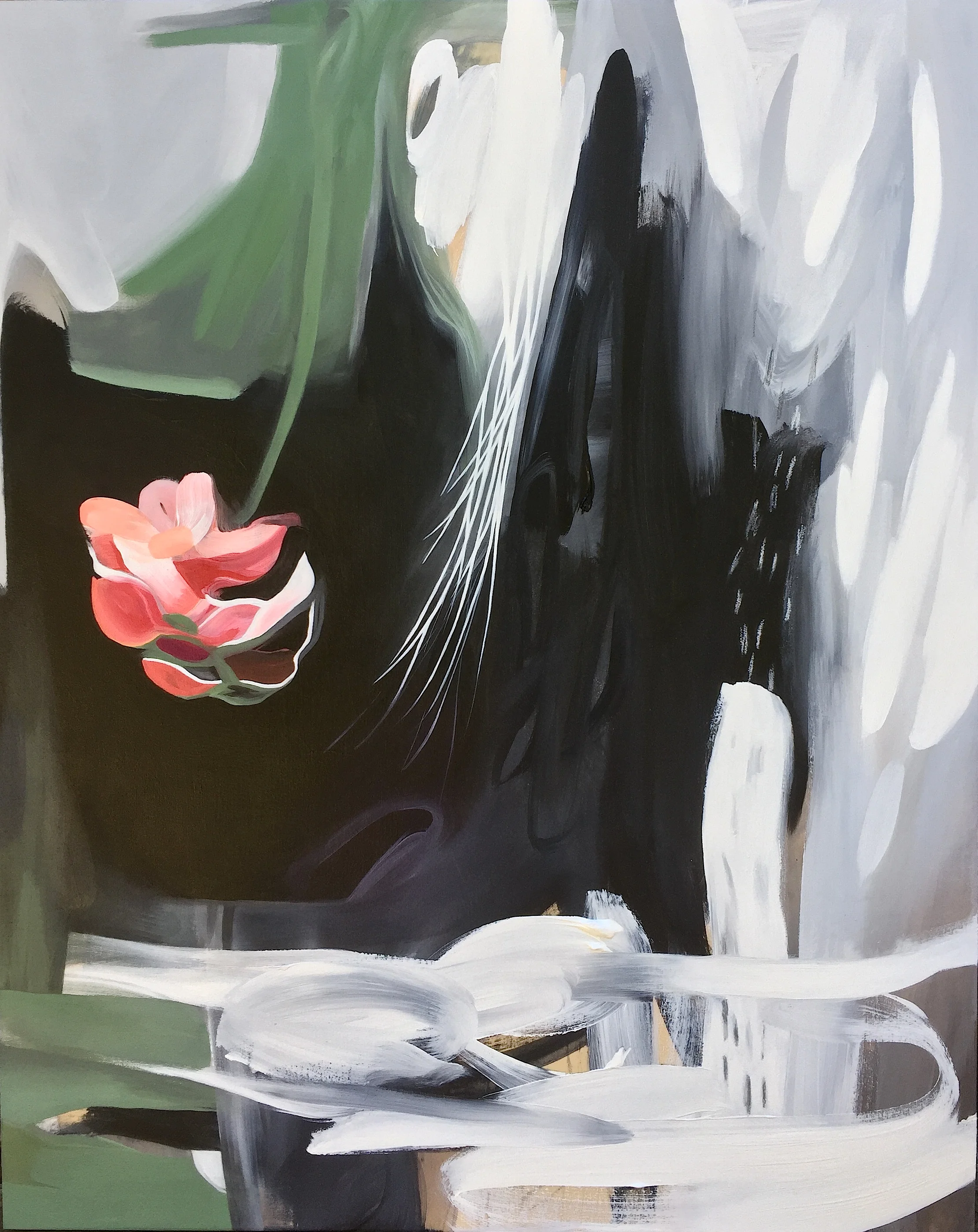 Garden, 24" x 30", Acrylic on Wood Panel