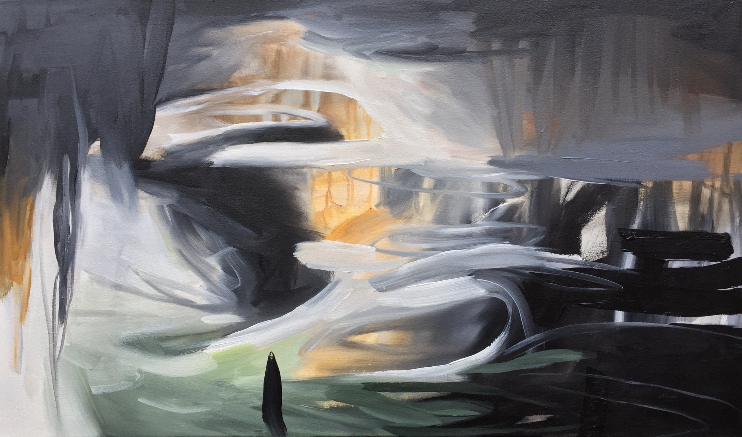 Storm Walk, 24" x 40", Acrylic on Canvas