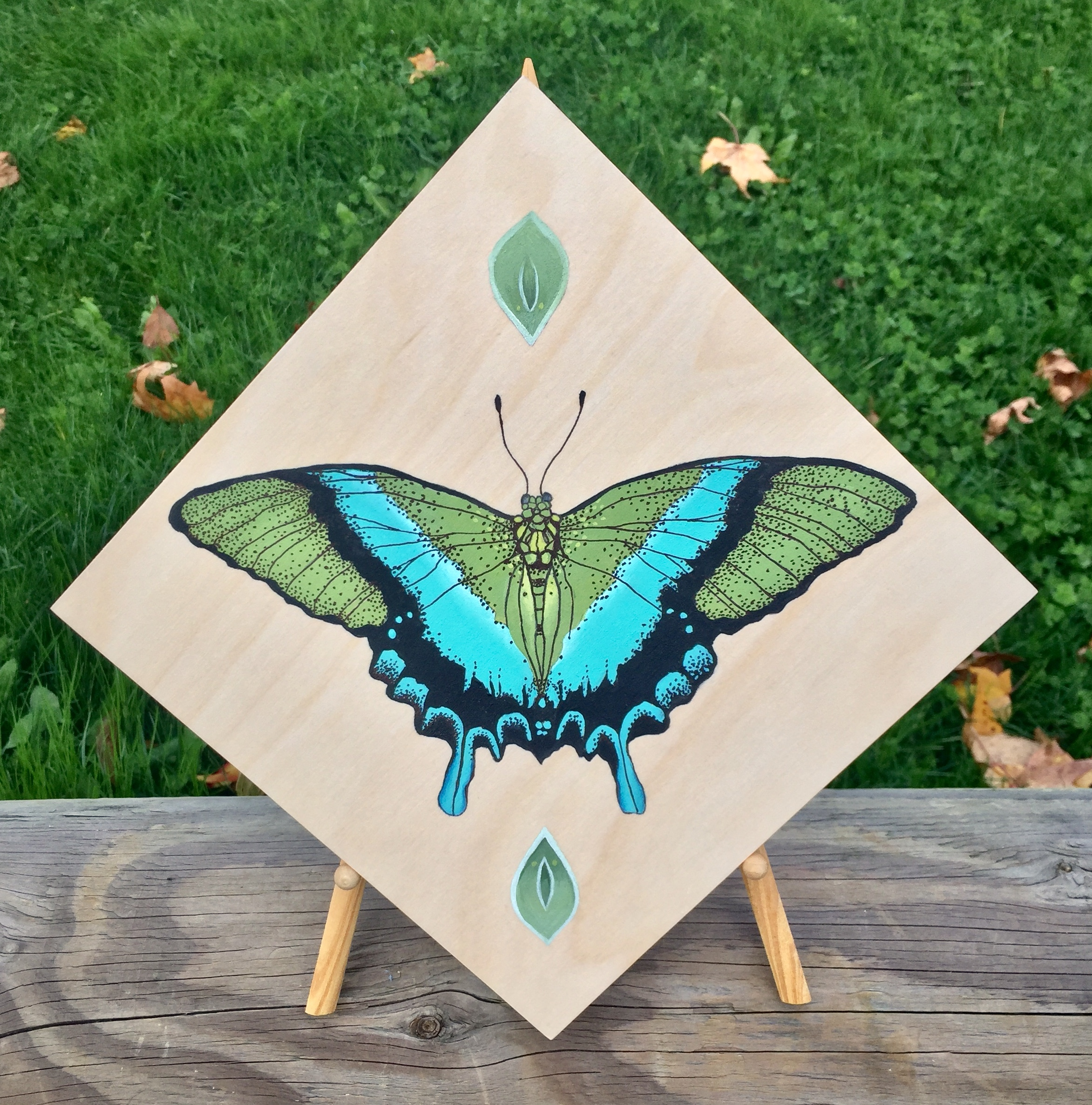 Evolve, 8" x 8", Acrylic on Wood Panel.