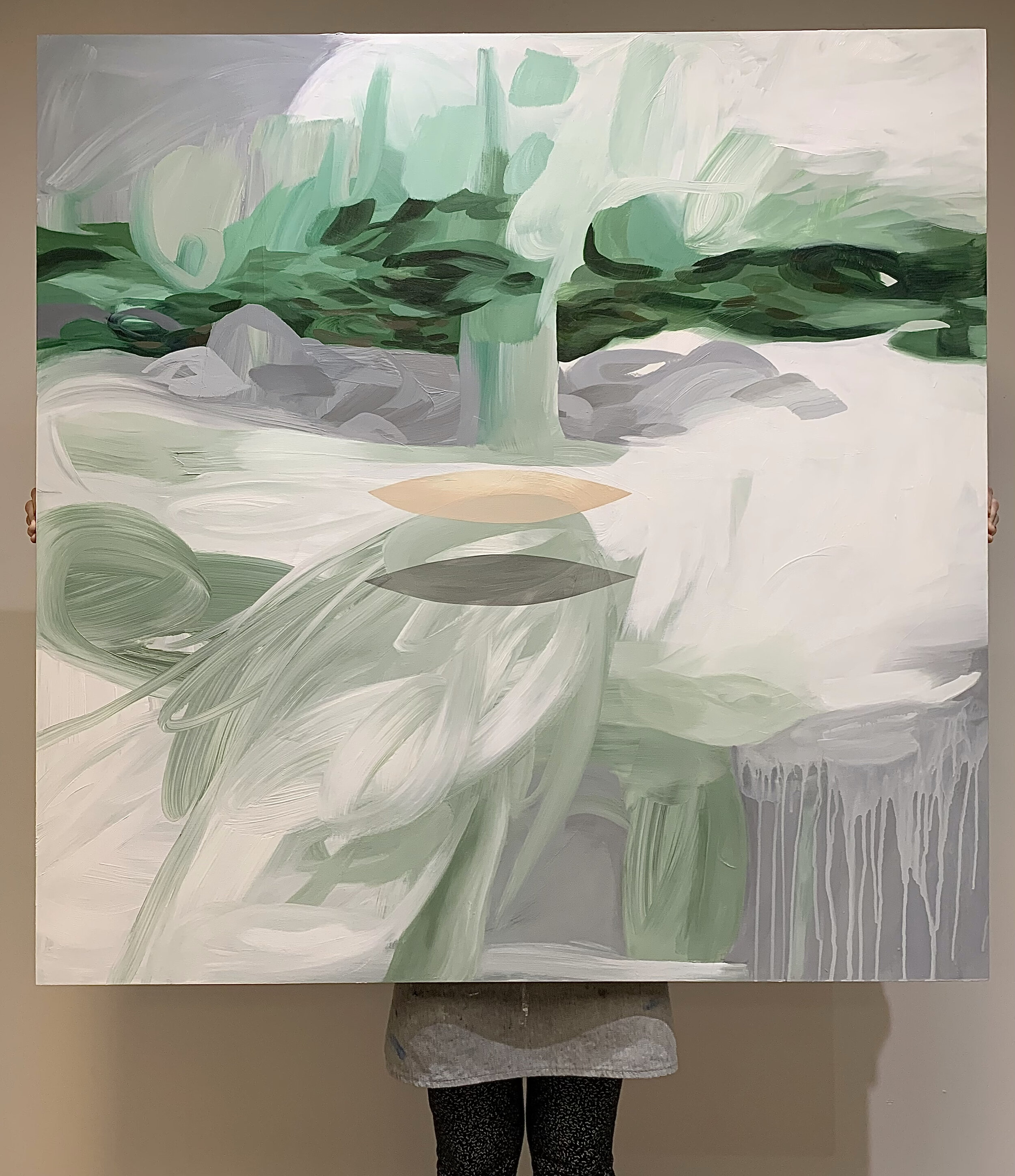 Spirit, 48" x 48", Acrylic on Wood Panel