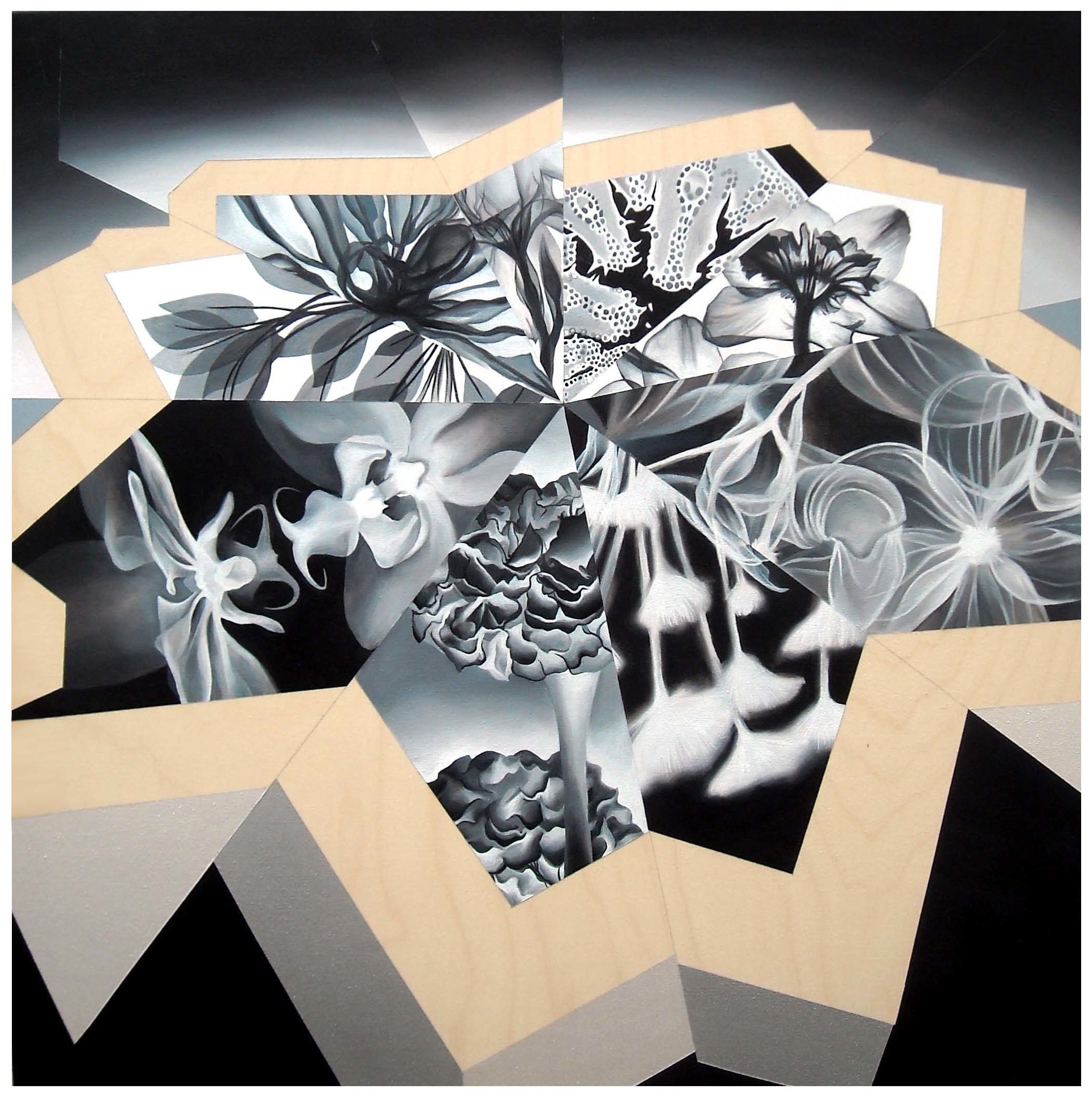 Kaleidoscope I, 24" x 24", Acrylic on Wood Panel
