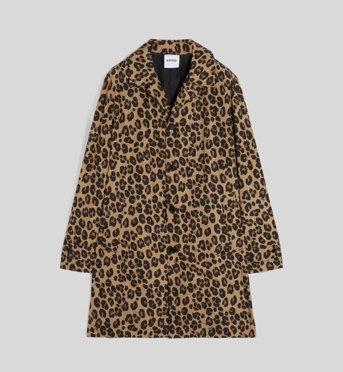 ASPESI - IMPERMEABILE CON STAMPA LEOPARDO - MACULATO