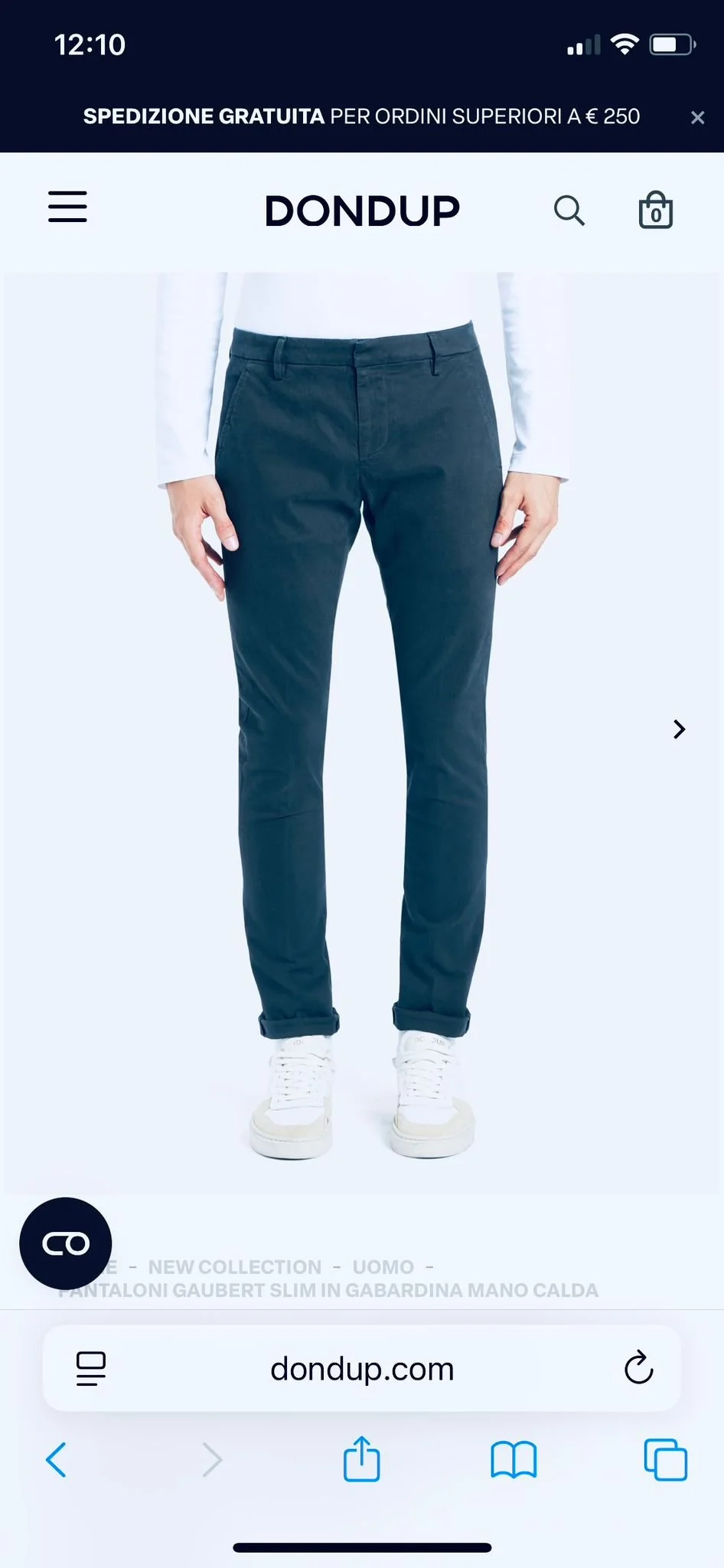 DONDUP PANTALONI GAUBERT SLIM