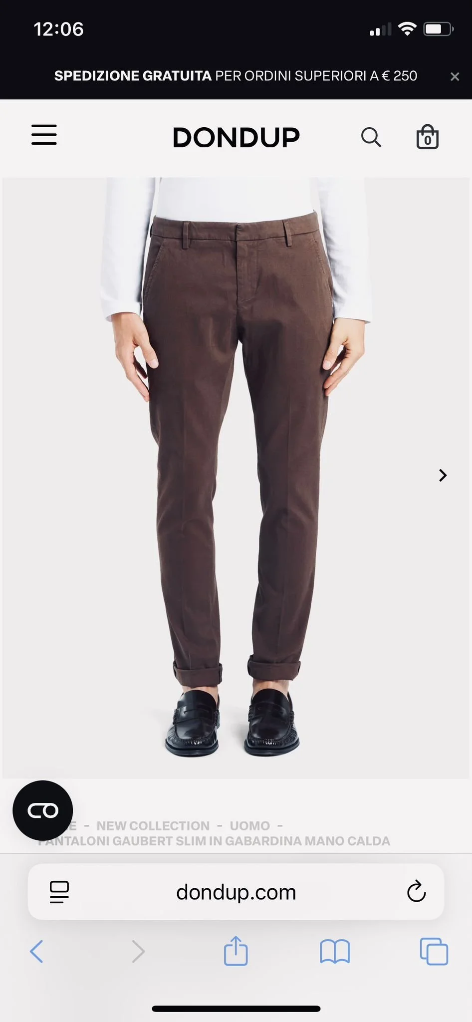DONDUP PANTALONI GAUBERT SLIM
