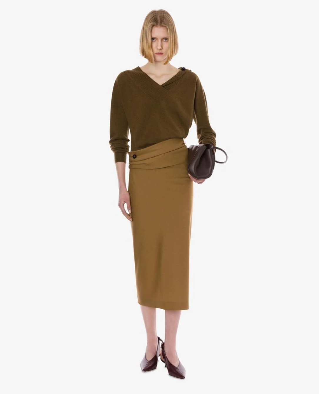 ALBERTA FERRETTI GONNA MIDI CON PIERCING