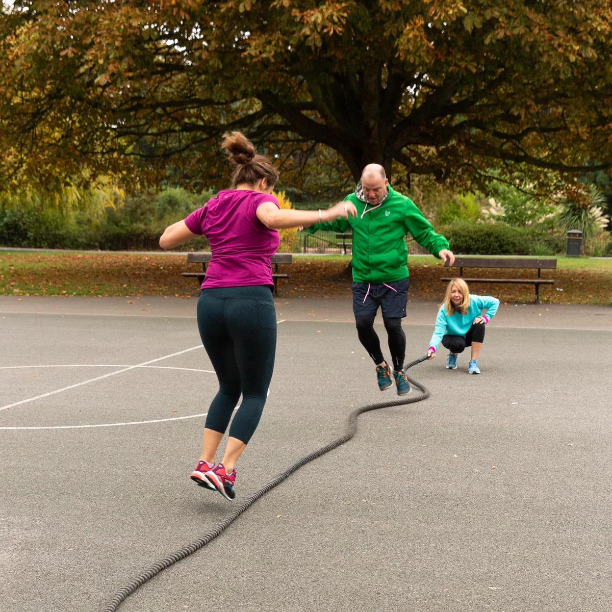 Small Group Personal Training Battle Rope