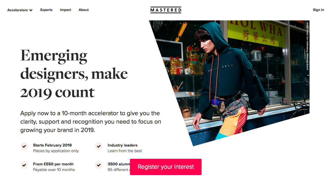 Campaign landing page