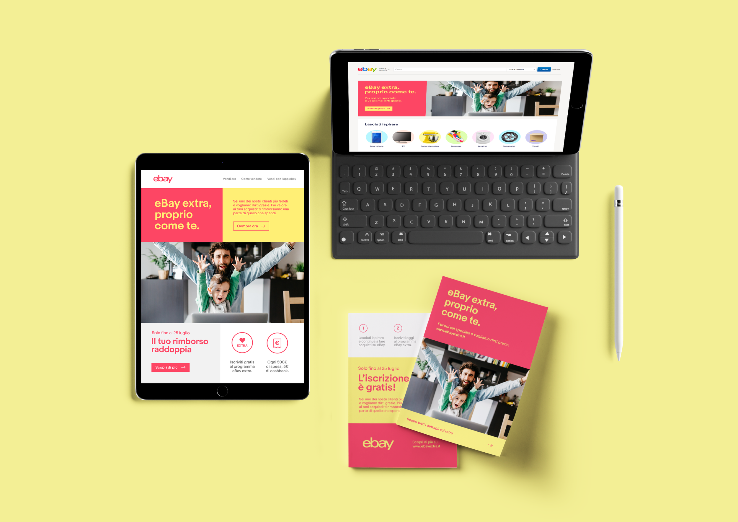  eBay Loyalty Program: cashback to reward the best clients. Design of the dedicated landing page and all the onsite assets for Italy and Spain. 
