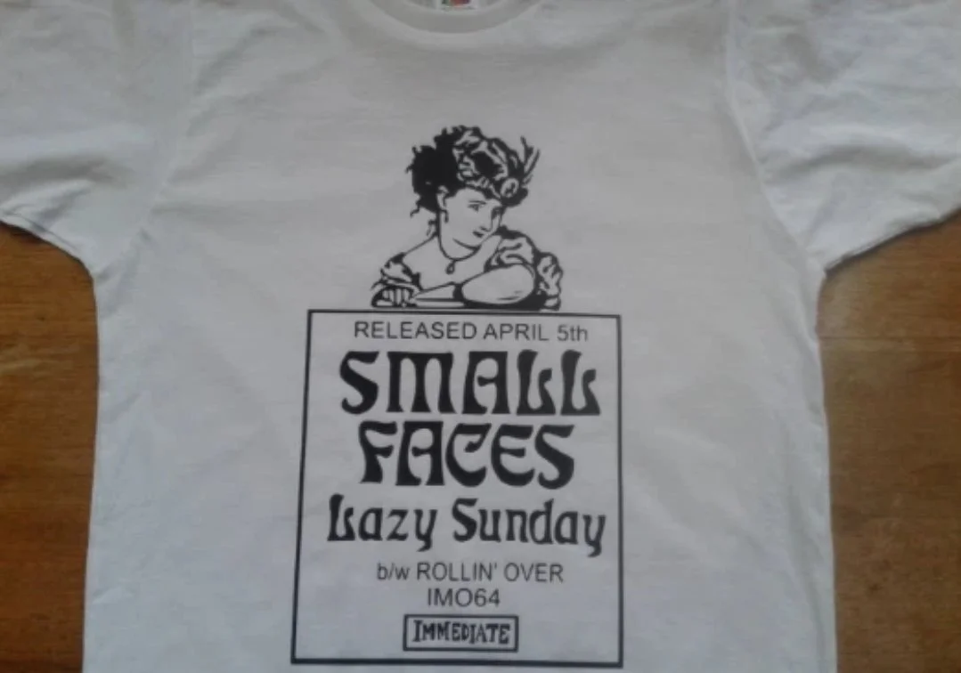 The Small Faces Lazy Sunday T-Shirt 60s Album LP Single Picture Sleeve Mod