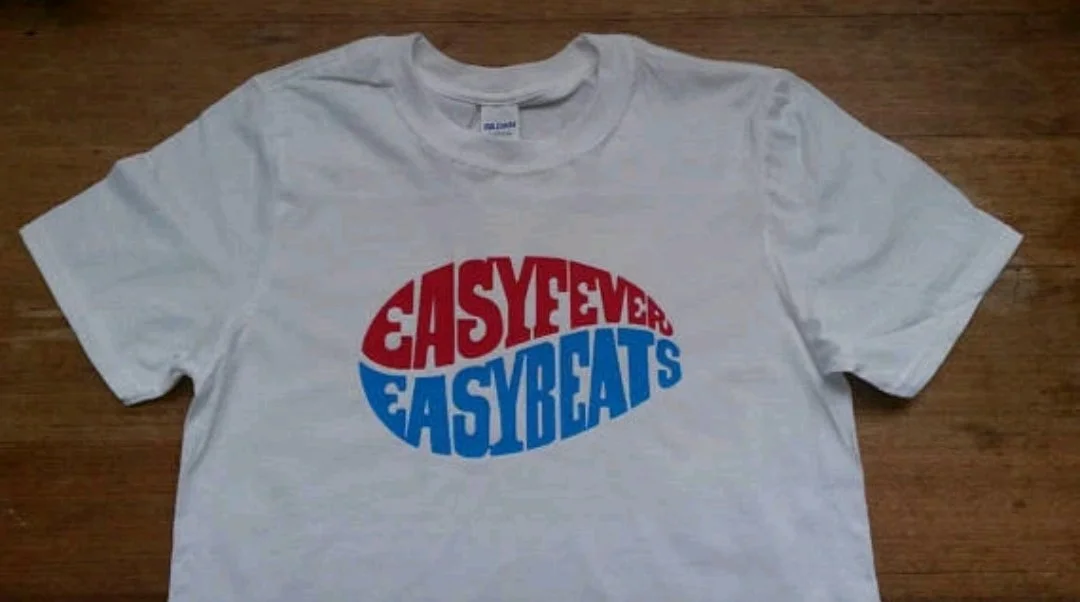 Easybeats Easyfever Short Sleeve T-shirt Album Vinyl 60s Vintage Style Tour
