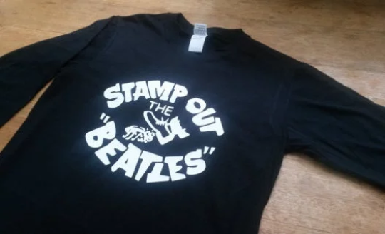 Stamp Out The Beatles Long Sleeve T-shirt 60s Vintage Style John