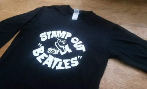Stamp Out The Beatles Long Sleeve T-shirt 60s Vintage Style John Lennon  George Harrison — Toerag T-Shirts
