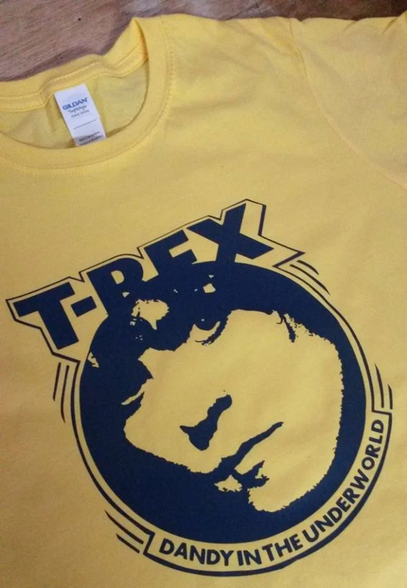 T-Rex Marc Bolan Guitar Pose Rock Oficial Camiseta Para Hombre