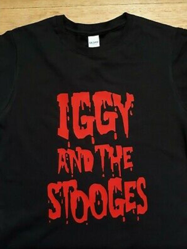 70s　T-shirt　Punk　Iggy　Toerag　Style　Iggy　And　—　Tour　LP　Stooges　Pop　Vinyl　Rock　T-Shirts　Album　Vintage　The　Garage