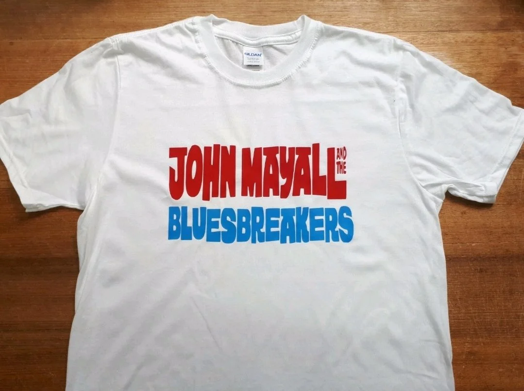 John Mayall And The Bluesbreakers T-shirt Album Rare 60s 70s Vintage Style Record Blues R'N'B Vinyl Hard Road Tour Beano