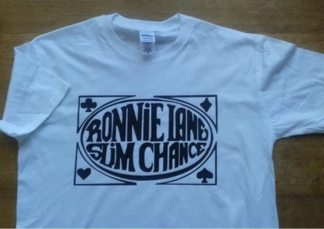 Ronnie Lane Slim Chance T-Shirt The Small Faces 60s 70s Album LP Mod Vintage Style