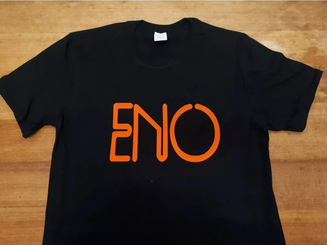 Brian Eno T-shirt Album Vinyl Roxy Music 70s Bowie Vintage Style