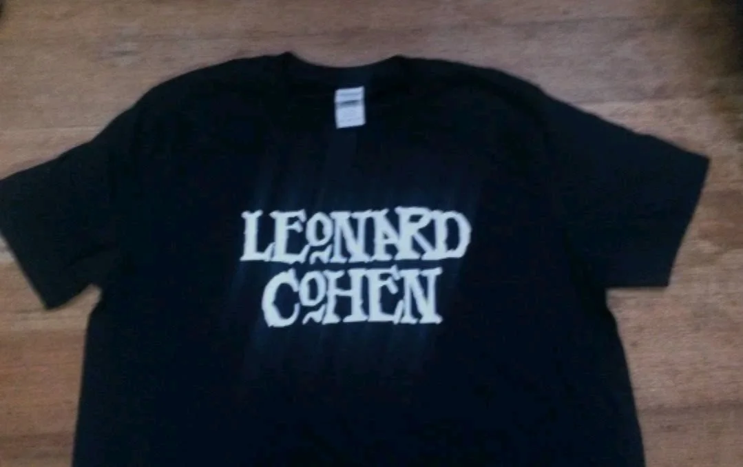 Leonard Cohen Short Sleeve T-shirt Album LP Vinyl 60s 70s Tour Vintage Style