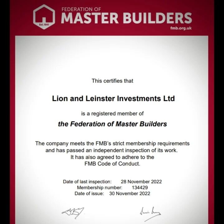 Congratulations to the team 👏👏👏

Well done guys and girls.

Master Builders !

Lion and Leinster
Property and Building Services

T: 020 8226 0292
E: info@lionandleinster.co.uk
W: www.lionandleinster.co.uk

#houseextensions #architecture #houseexte