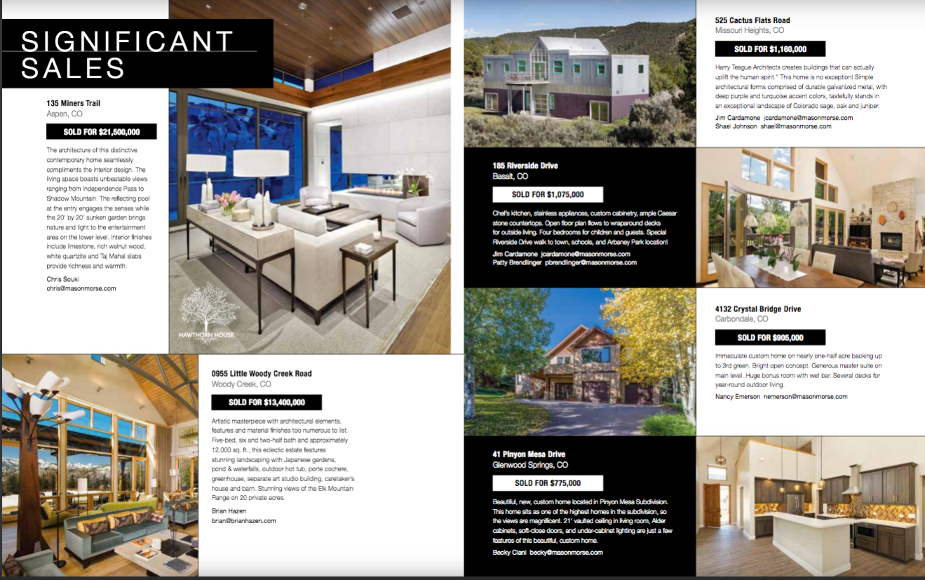 Inside pages of bi-annual catalog