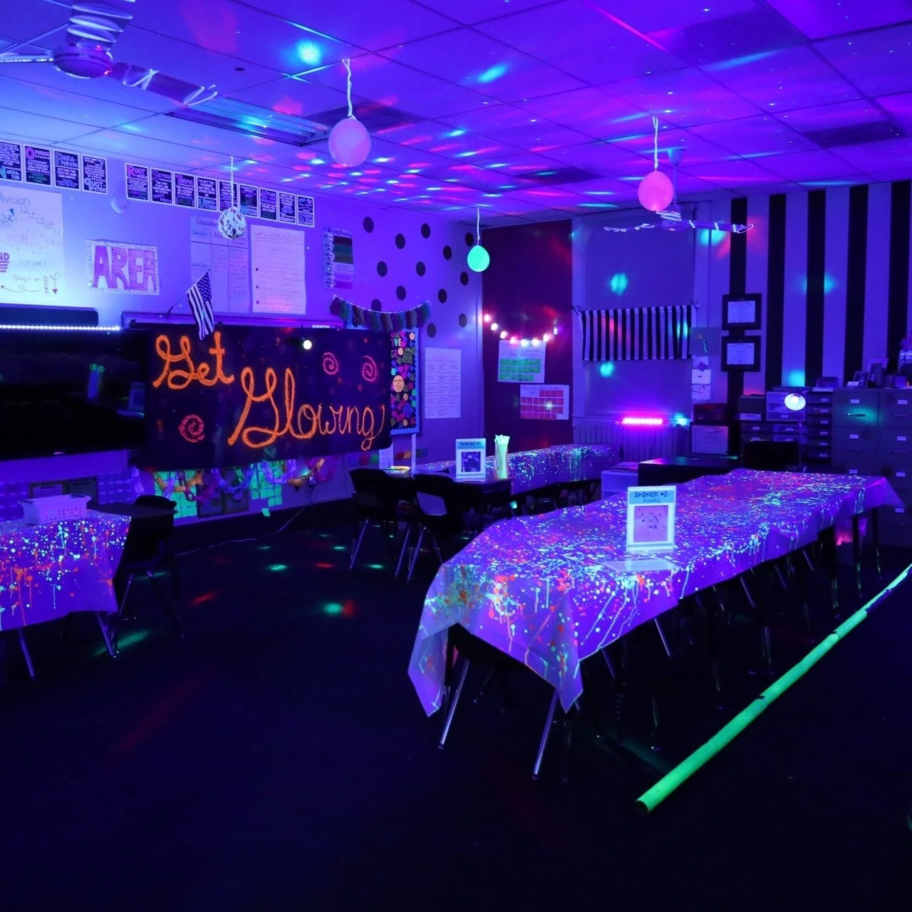 ✨ Need a way to make geometry review feel like the coolest day of the year?

Turn off the lights, switch on the blacklights, and watch your students light up for math with this 4th Grade Geometry Glow Day Packet &amp; Stations Activity 💡🌈

Students
