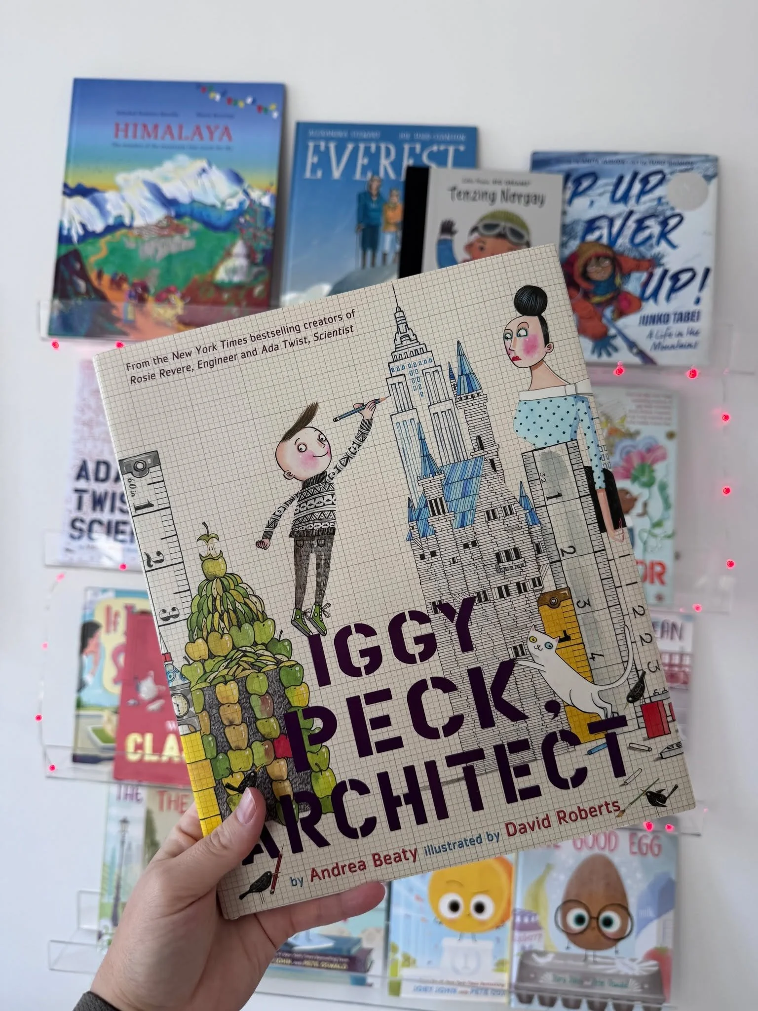 🏗️✨ Building big dreams with Iggy Peck, Architect by Andrea Beaty! This clever and inspiring picture book introduces children to Iggy, a young builder whose imagination and love for design help him see the world through creativity, problem-solving, 