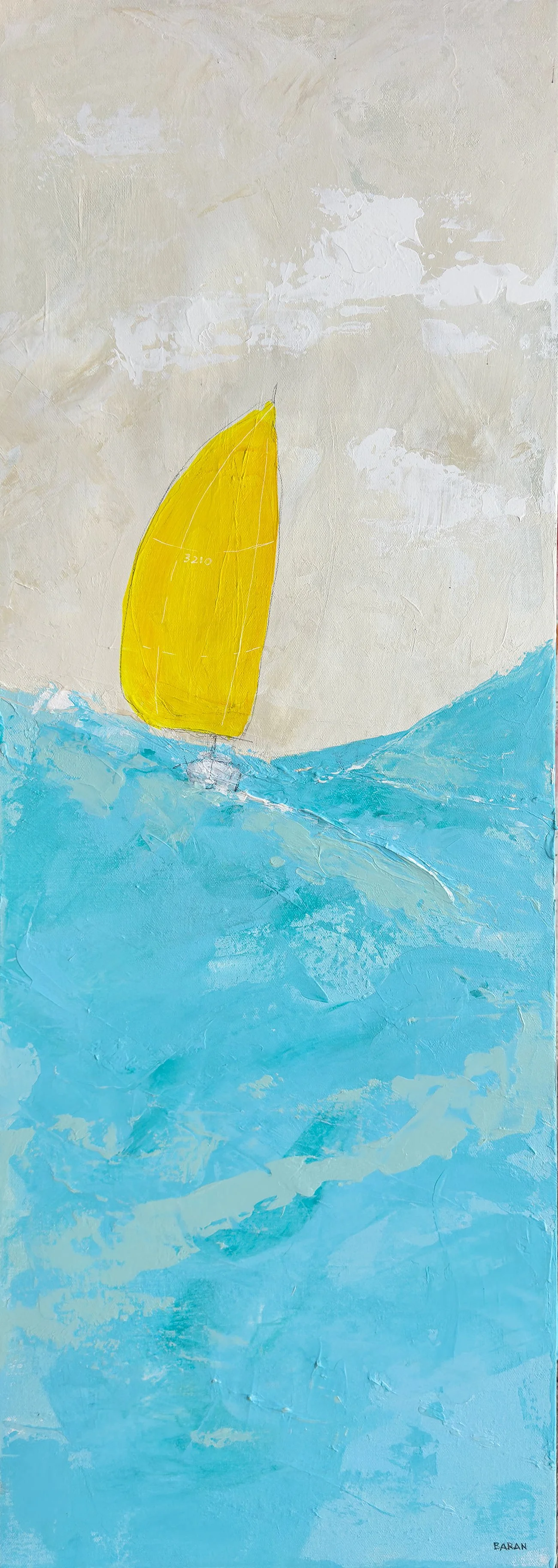 Fine Art Sailboat Painting by John Baran