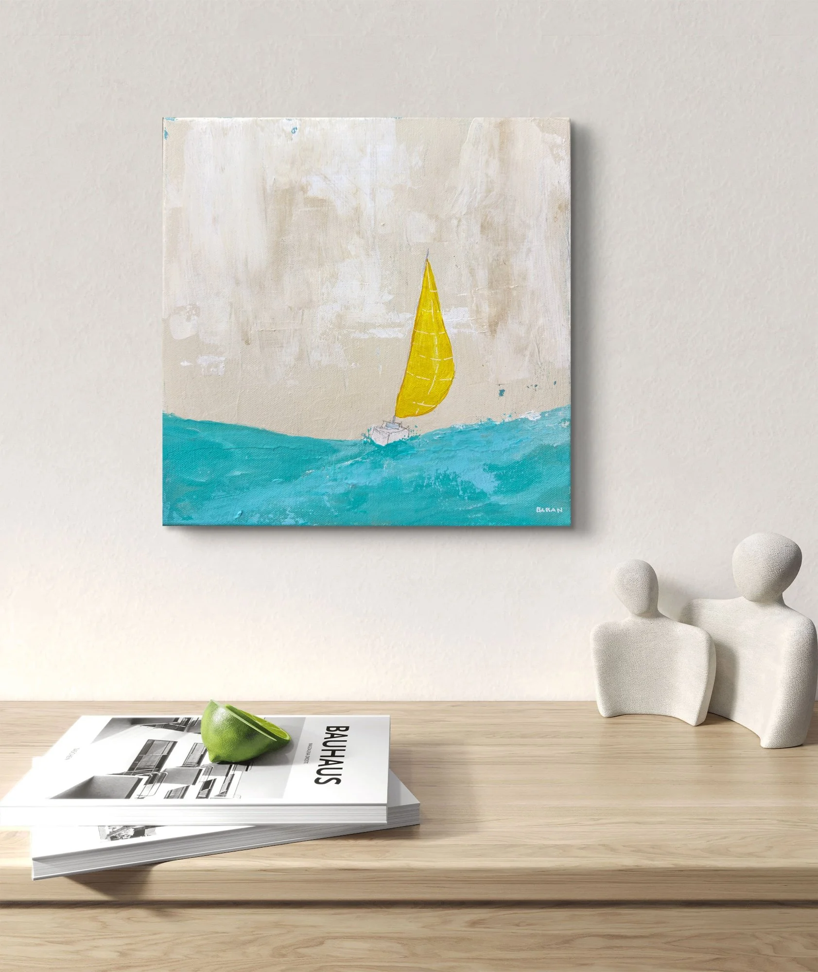 Sea Scape Art on a Modern Contemporary Wall