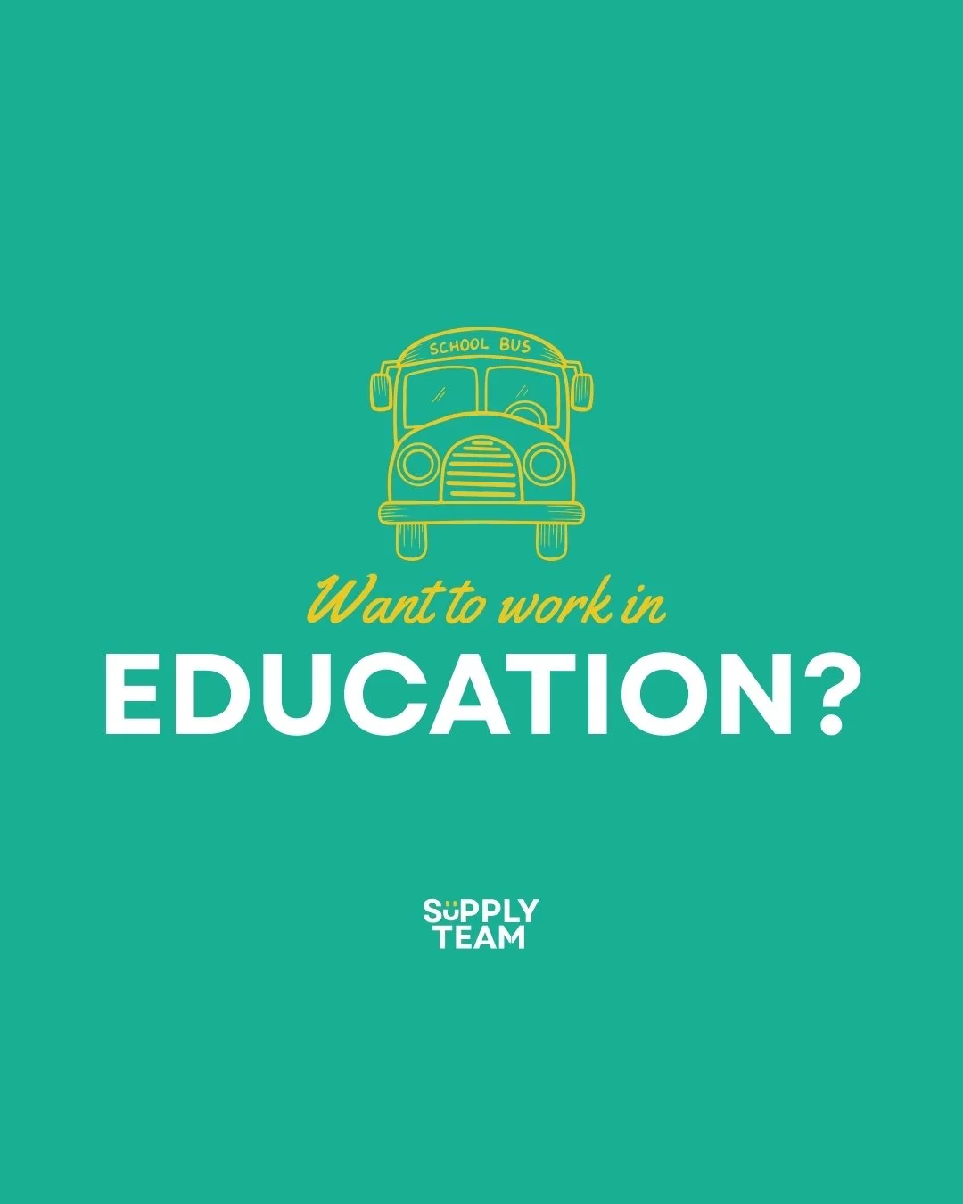Do you want to work in Education?📚
Get in touch today to find out what roles we have available!

Call us on - (Cardiff) 02922 529 946 ☎️
- (Swansea) 01792 439 946 ☎️

Email us at - hello@supplyteameducation.co.uk 📧

Check out our website - https://