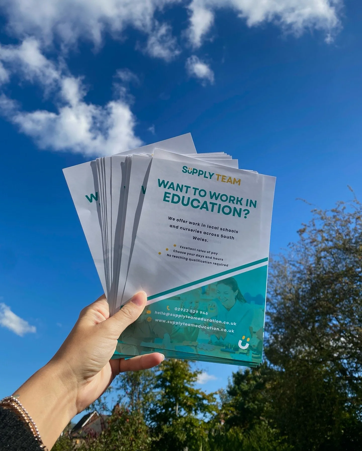 Have you spotted our flyers out and about around Cardiff?π€©
We’re currently recruiting for many roles in schools across Cardiff so get in touch to find out more!βοΈ