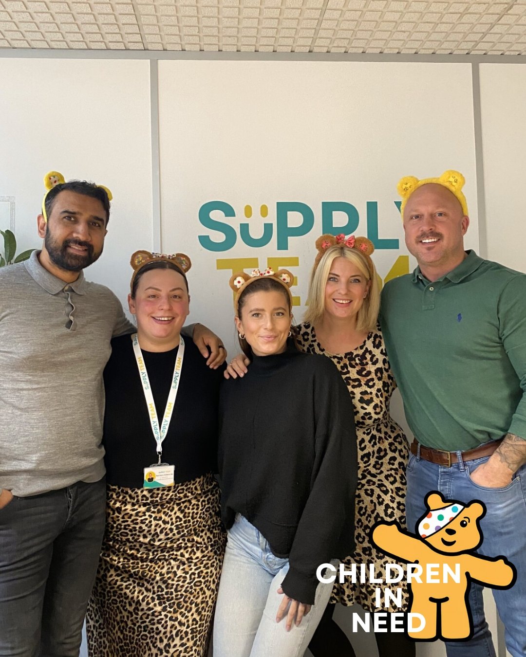 It's Children in Need!
The team have got their ears out ready for this years children in need show tonight!🐻