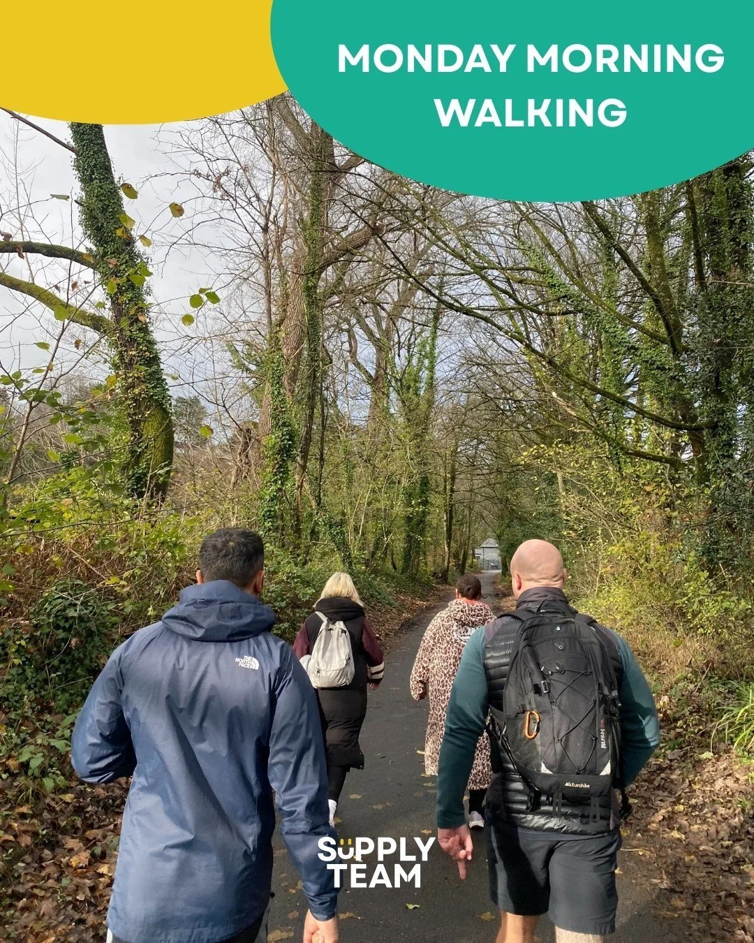 Last week the team set out for a Monday Morning Walk!

Walking nearing 18km within 3.5 hours! Enjoying the sunshine and getting their steps in!

This is your sign to get your team out of the office and away from your desks for a few hours to enjoy so