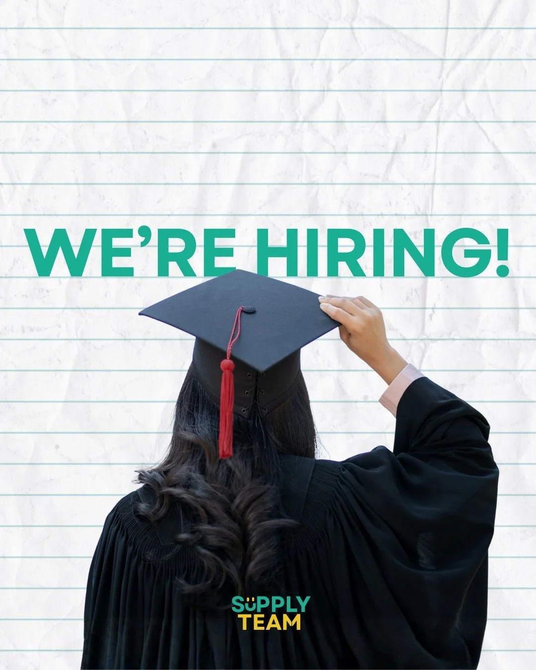 Are you a student looking for part-time work along side your studies or have you recently graduated and want to start your career in Education?
We've got work for you!
Get in touch today to find out more about the roles we have available!

Call us on