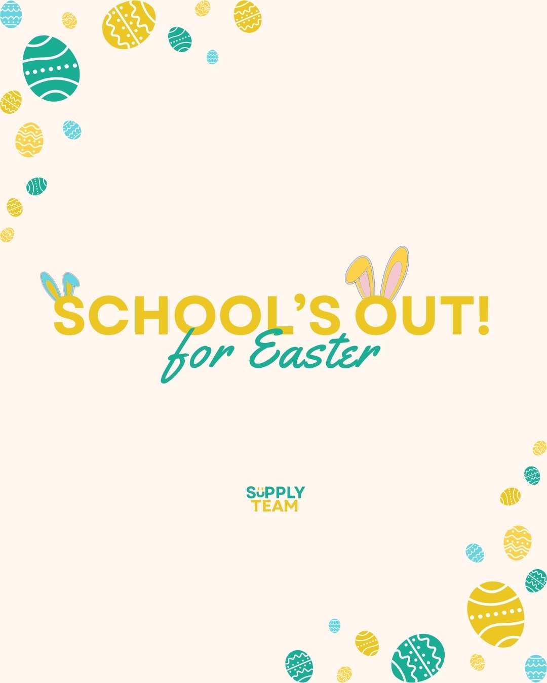 SCHOOL'S OUT FOR EASTER!!🐣

We hope you all enjoy the bank holiday and some time off to spend with family and friends!
Our office is still open on reduced hours so if you need anything then feel free to get in touch - otherwise we'll talk to you in 