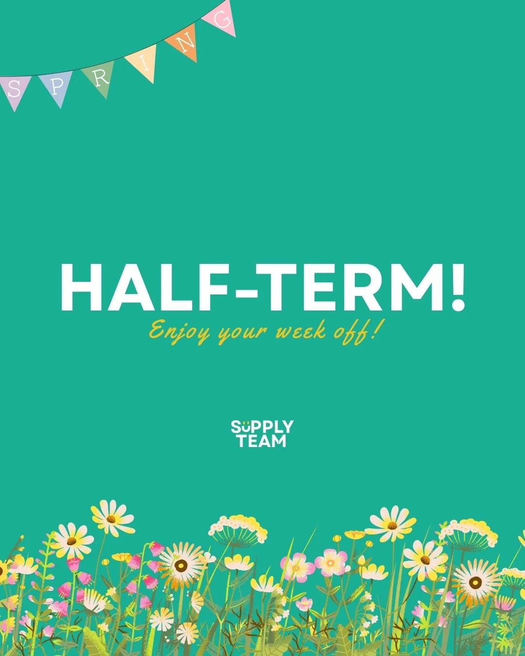 IT'S HALF-TERM!🌞

We hope you're enjoying the gorgeous weather and have a lovely week off!🤩