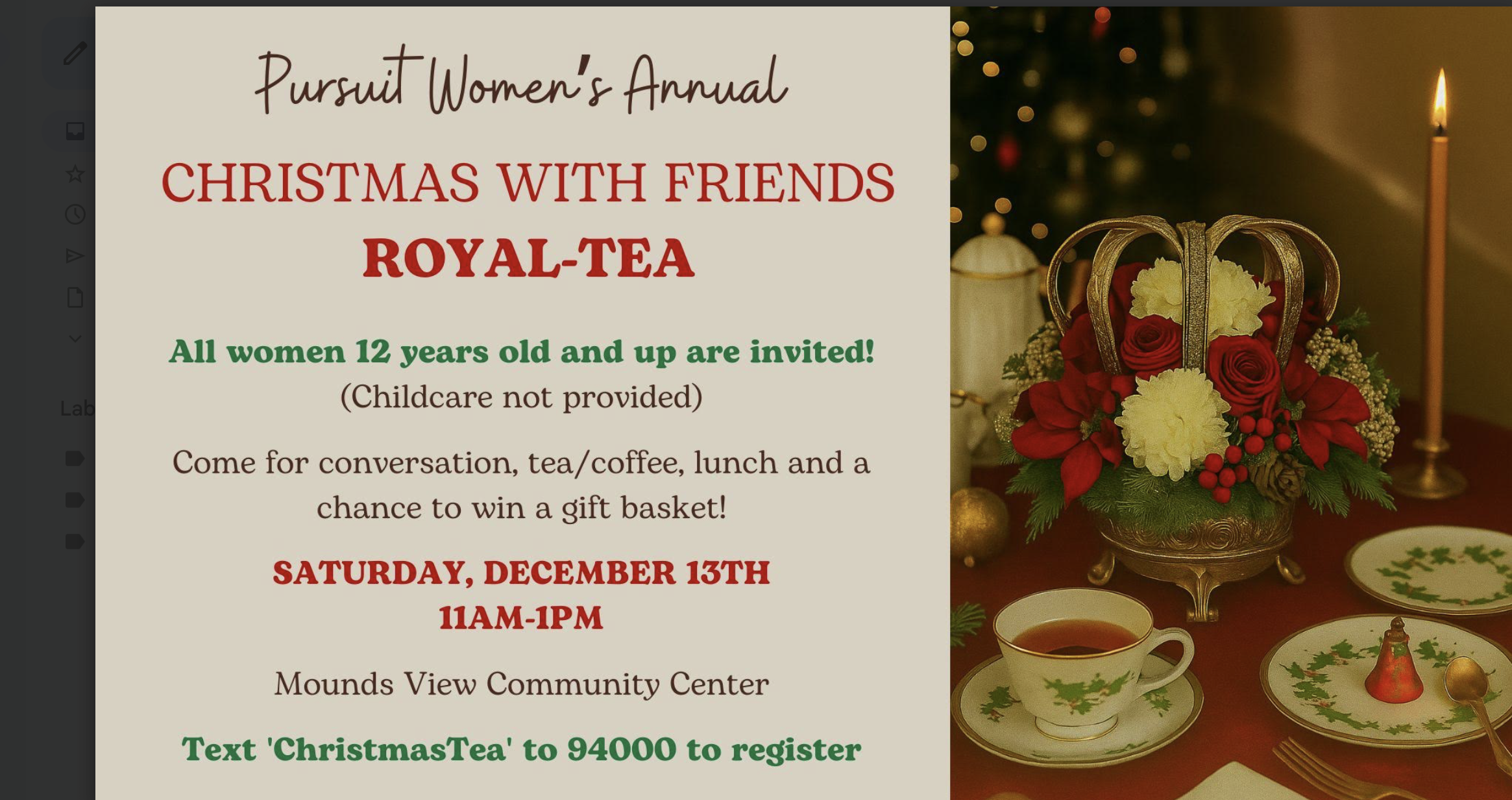 Ladies Christmas Tea